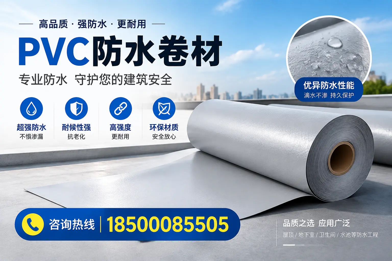 渭南地区pvc防水卷材的市场现状与发展趋势