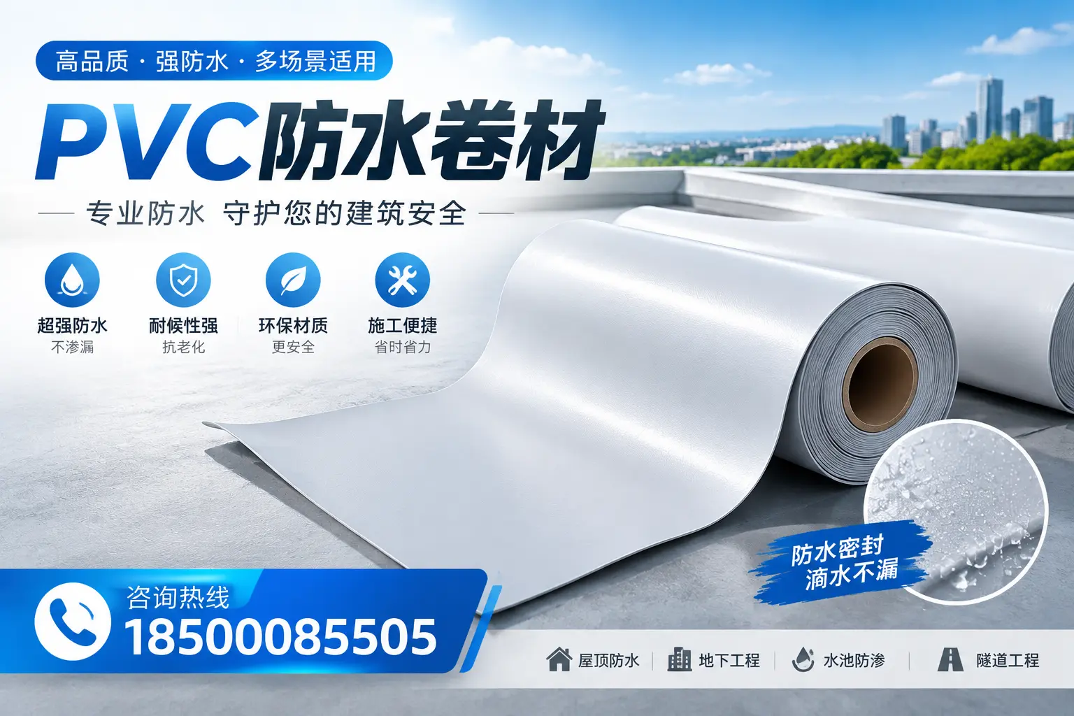 PVC防水卷材的市场竞争分析,渭南品牌选择参考